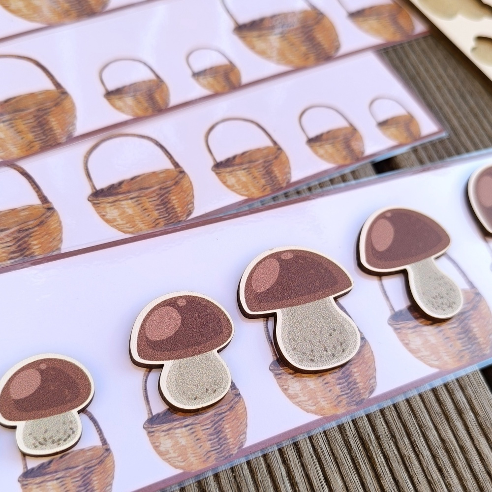 Aktivity Hříbky podzim - velikosti skládání kartičky předškoláci-2